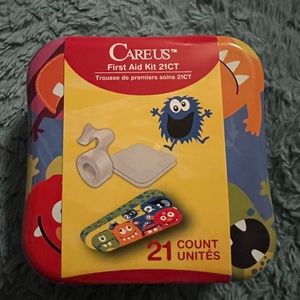 Careus  21 Piece Monster Theme Kids  First Aid Tin Kit